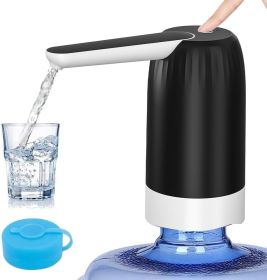 5 Gallon Jug Drinking Water Dispenser, Portable Water Dispenser fro 3 Gallon Bottle, USB Electric Water Bottle Pump, 2-5 Gallon Water Jug Switch-