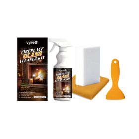 Vyreth Fireplace Glass Cleaner Kit, Kitchen Cleaning Powder, Cleaning Agent for Home Cleaning (Option: Default)