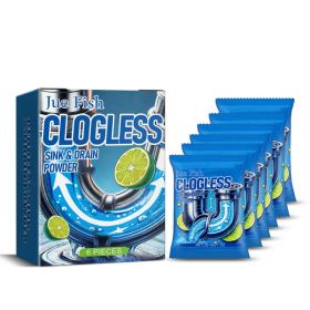 JAKEHOE Drain Clogger Powder, 6 Pieces, Pipe Cleaning, Cleaning Agent for Home Cleaning (Option: Default)